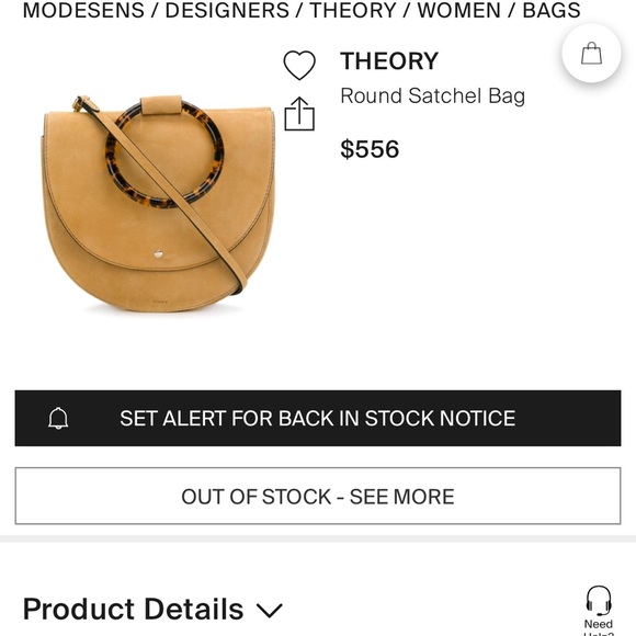 Very rare Theory Whitney resin handle bag GUC - Picture 8 of 8